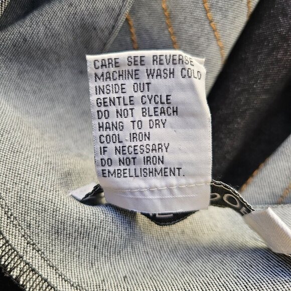 Devine Sport NY Asymmetric Denim Tunic Top Sz 22W Flare Hem Long Slv Boat Neck - Picture 13 of 15